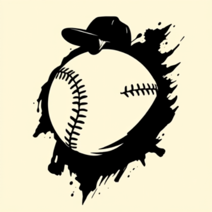 Blackout Baseball Tattoo