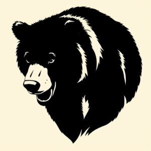 Blackout Bear Tattoo