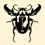 Blackout Beetle Tattoo