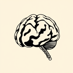 Blackout Brain Tattoo