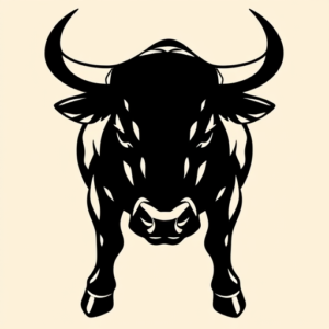 Blackout Bull Tattoo