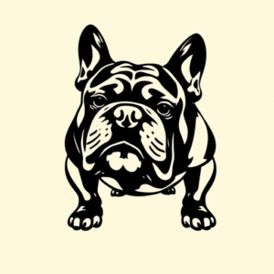 Blackout Bulldog Tattoo