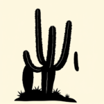 Blackout Cactus Tattoo