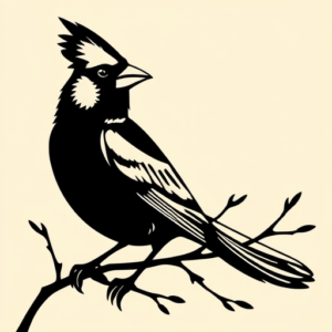 Blackout Cardinal Tattoo