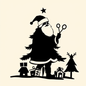 Blackout Christmas Tattoo