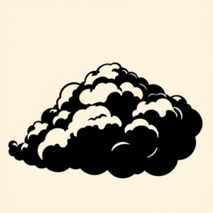 Blackout Cloud Tattoo