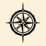 Blackout Compass Tattoo