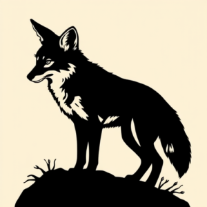 Blackout Coyote Tattoo