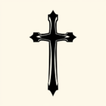 Blackout Cross Tattoo