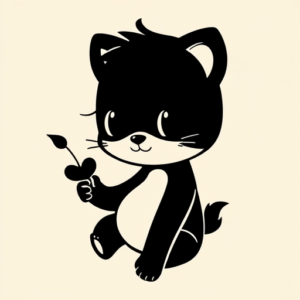 Blackout Cute Tattoo