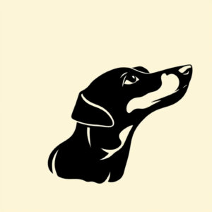 Blackout Dachshund Tattoo