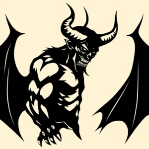 Blackout Demon Tattoo