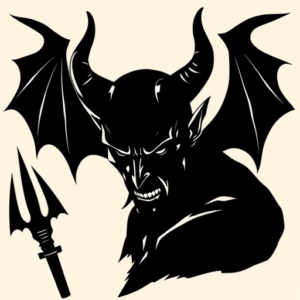 Blackout Devil Tattoo