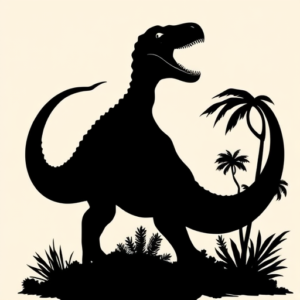 Blackout Dinosaur Tattoo