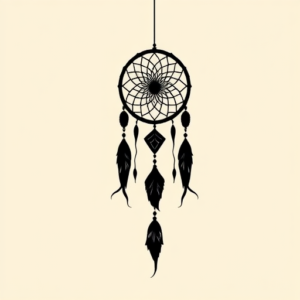 Blackout Dreamcatcher Tattoo