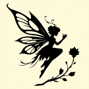 Blackout Fairy Tattoo