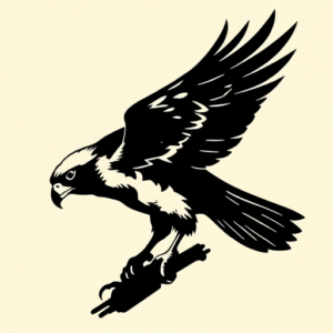 Blackout Falcon Tattoo