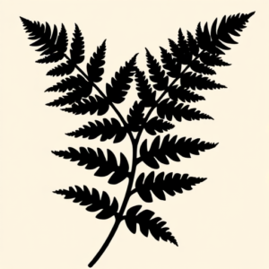Blackout Fern Tattoo