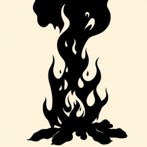 Blackout Fire Tattoo