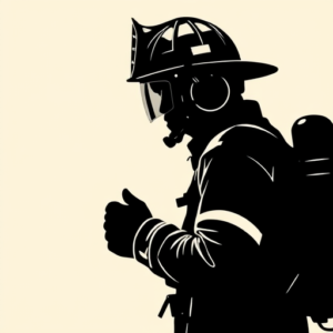 Blackout Firefighter Tattoo