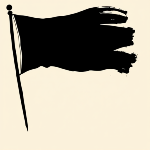 Blackout Flag Tattoo