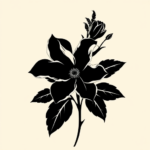 Blackout Floral Tattoo