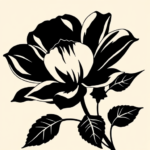 Blackout Flower Tattoo