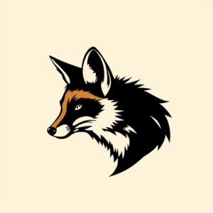 Blackout Fox Tattoo