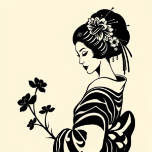 Blackout Geisha Tattoo