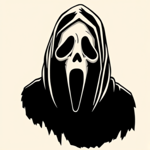 Blackout Ghostface Tattoo