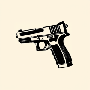 Blackout Glock Tattoo