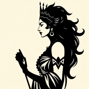 Blackout Goddess Tattoo