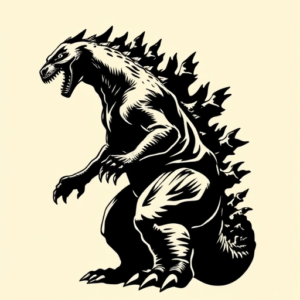 Blackout Godzilla Tattoo