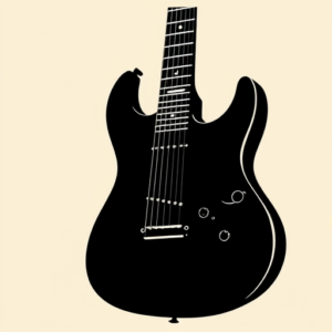 Blackout Guitar Tattoo