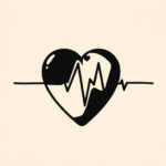 Blackout Heartbeat Tattoo