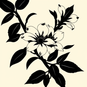 Blackout Honeysuckle Tattoo