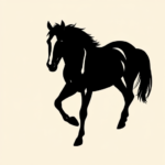 Blackout Horse Tattoo