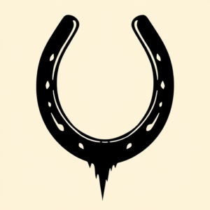 Blackout Horseshoe Tattoo