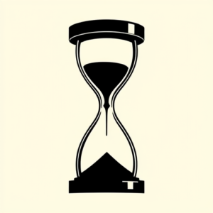 Blackout Hourglass Tattoo