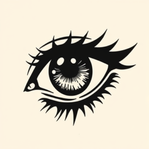 Blackout Iris Tattoo