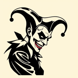 Blackout Jester Tattoo