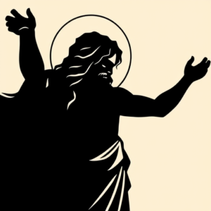 Blackout Jesus Tattoo