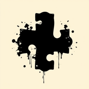 Blackout Jigsaw Tattoo