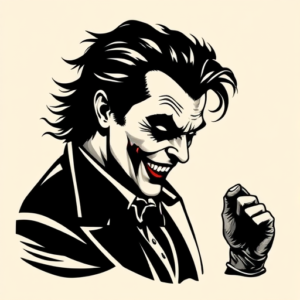 Blackout Joker Tattoo