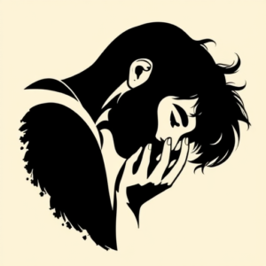 Blackout Kiss Tattoo