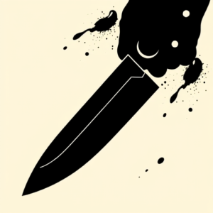 Blackout Knife Tattoo