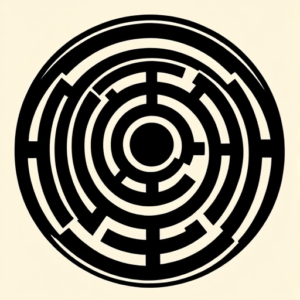 Blackout Labyrinth Tattoo