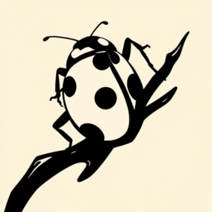 Blackout Ladybug Tattoo