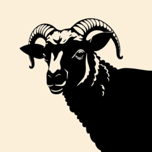 Blackout Lamb Tattoo