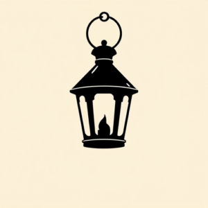 Blackout Lantern Tattoo